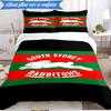 Set Lenzuola con Stampa 2D Design Logo Coniglio NRL 3 Pezzi (Include 1 Copripiumino + 2 Federe Senza Imbottitura), Decorazione camera da letto, Regalo ventilatore
