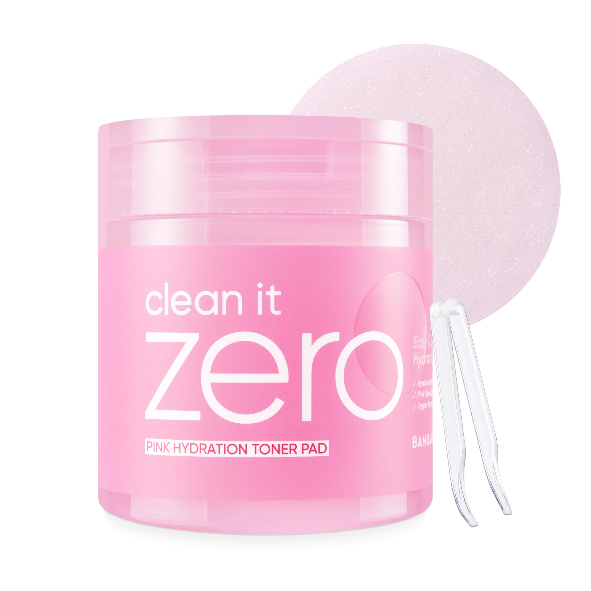 Clean It Zero Toner 70 Korean Banila Moisture Toner [BANILA CO] Pads, pads, Cosmetics, Co. (Pink Pads)