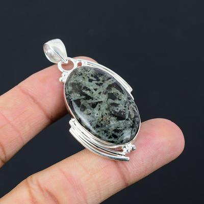 Mothers Day Deal Natural Star Galaxy Jasper Engagement Unique Pendant 925 Silver