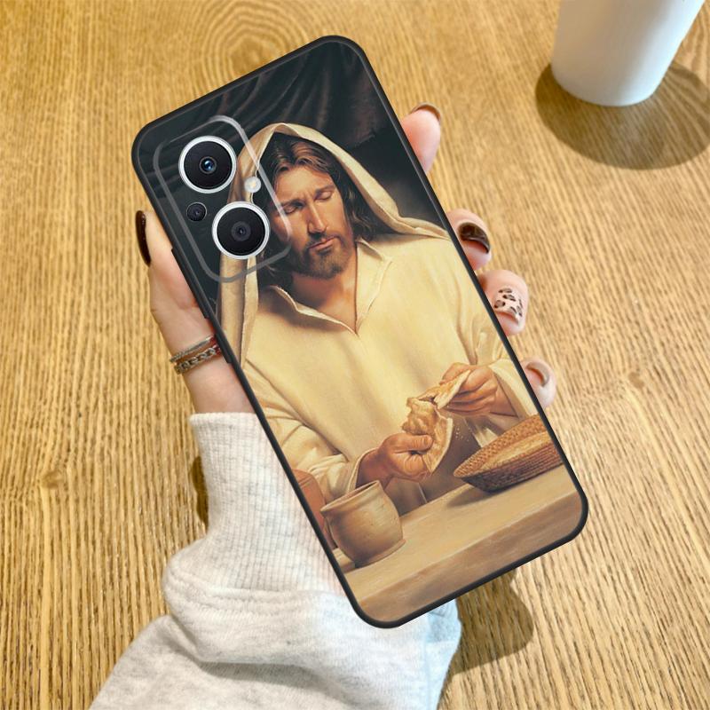 God Jesus Funda For OPPO Reno 10 11 12 13 14 Pro 14F 13F 12F 11F 7 8 Lite OPPO Find X5 X8 X9 Pro Case
