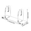 2/3Pcs Stylish Acrylic Handheld Fan Rack Clear Folding Fan Desktop Display Stand Shelves for Easy Assembly and Storage