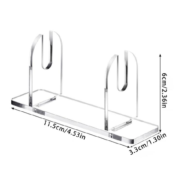2/3Pcs Stylish Acrylic Handheld Fan Rack Clear Folding Fan Desktop Display Stand Shelves for Easy Assembly and Storage