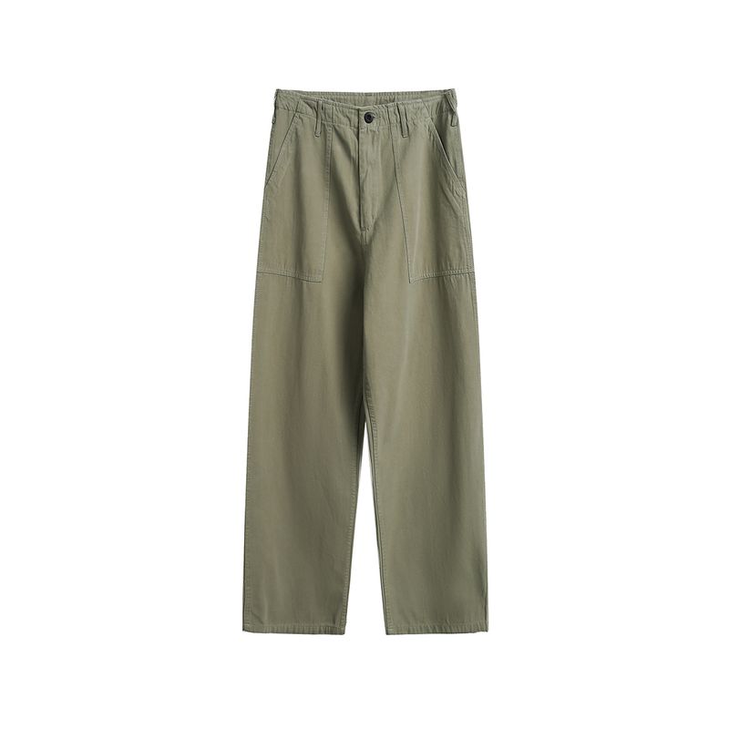 

Men s American Retro Solid Color Straight-Leg Casual Pants, Men s Summer Trendy Versatile Drape Woven Workwear Long Pants Green XL