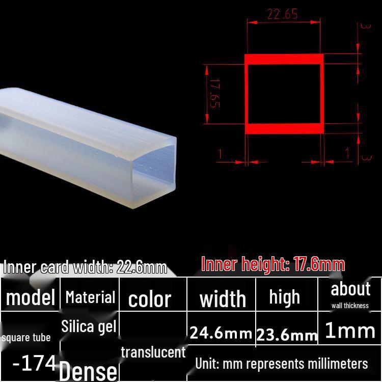 High-Temperature Resistant Silicone Square Tubing: Durable, Customizable, Aging-Resistant Rubber Sheath and Hollow Sealing Strip.