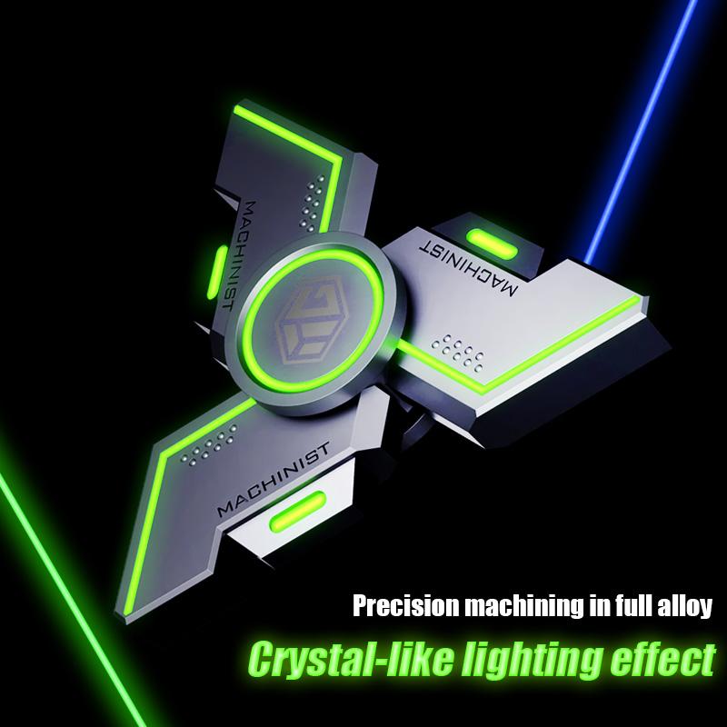 User Stress Stress Ease Figets Plaything Fidgeting Spinner Metal Alloy Gyro Luminous Hand Stress Relief Toy Boy Adults Gifts
