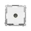 Single TV Antenna Socket (module). For Individual Installations: White