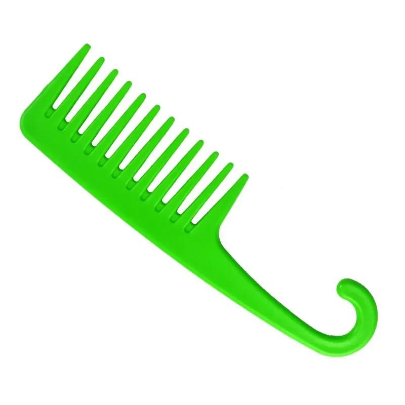 Thick Wide Tooth Comb Heat Resistant Hairdressing Hair Brush Durable Plastic Anti Static Detangling Hair Comb for Curly Wet Hair