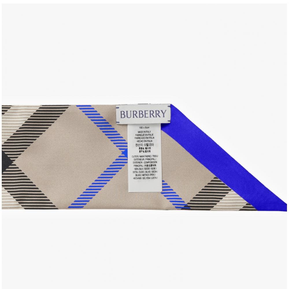 Burberry 8088138 A3888 Check Twily Silk Scarf