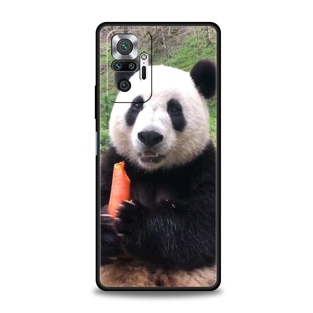 

Китайский медведь панда животное роскошный чехол для телефона для Xiaomi Redmi Note 12 11 10 Pro Plus 9S 9 8 7 9T 8T 9C 9A 5G K40 игровой чехол Redmi 8