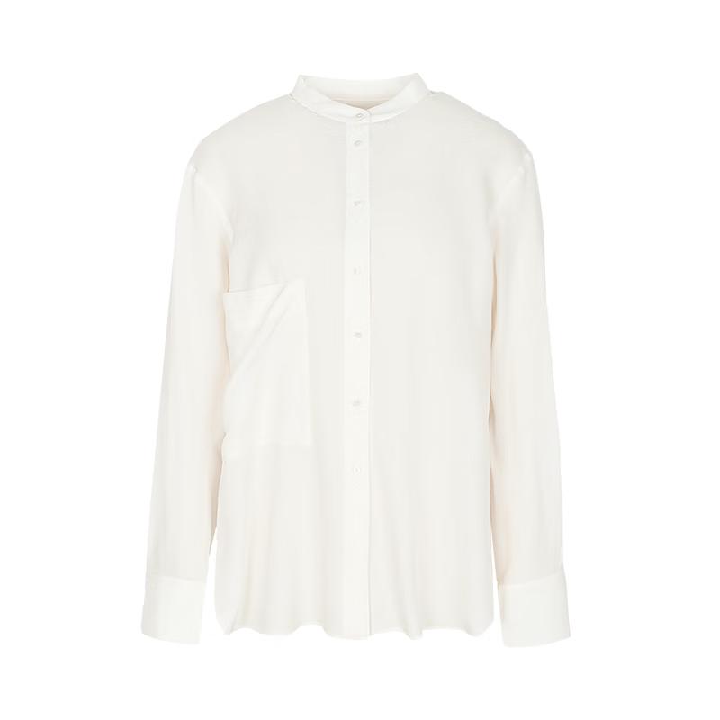 Less 2025 Winter Long Sleeve Stand Collar Shirt