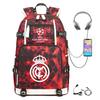 Football Printed Student Backpack Multifunctional Usb Interface Large Capacity Leisure Travel Backpack