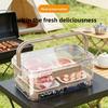 Outdoor Portable Fresh-keeping Box for Picnics and Camping - Large Capacity Sealed Box for Carrying Fruits, Beverages and Outdoor Food Storage.