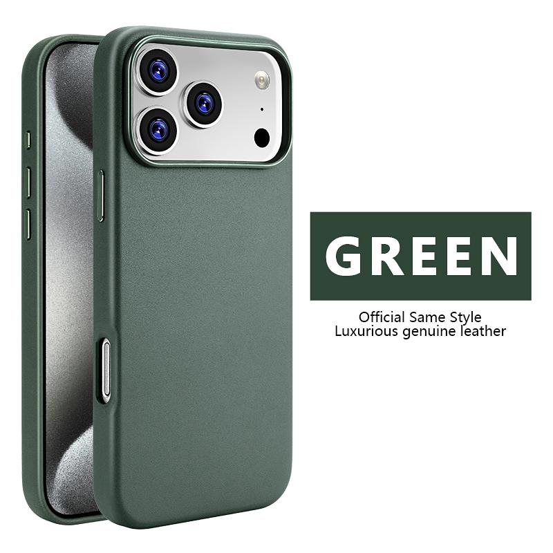 Hochwertiges Business-Leder für Magsafe Magnetische Handyhülle für Apple iPhone 17 Pro Max Air 16 Plus 15 14 13 Original Starke Magnetische Glatte Touch-Abdeckung