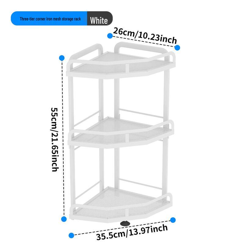 Zhi Shi 3-Layer Kitchen Corner Countertop Shelf