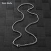 Men's Stainless Steel Necklace Link Wheat Chain Braided for Women Waterproof Neck Jewelry Accessories Choker Christmas Gifts