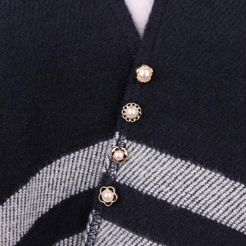 10 Stück Blumenknopf Hemd Chiffon Strickjacke Ausschnitt Brosche Anstecknadel Manschettenknöpfe Schalschnallen Zirkon Stil