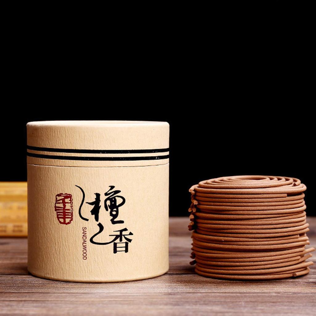 Specially Selected Sandalwood Incense, Gentle Scent, Spiral Incense Sticks, Air Purifying, 40 Sticks, 3.5 Hours
