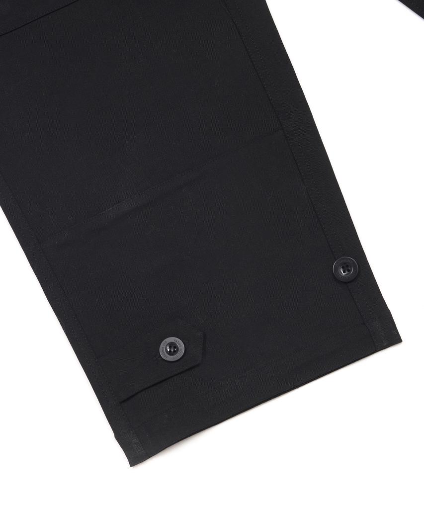STIGMA 10S Twill Cotton Wide Parachute Pants Black