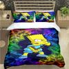 Funny Animation The Simpsons Duvet Cover Microfiber Bedding Set 3D Print Duvet Quilt Cover With Gifts Suitable for Boy and Girls