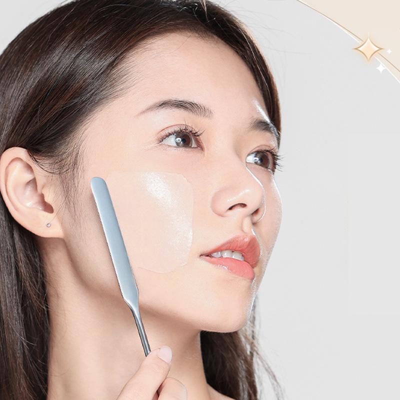 Paslanmaz Çelik Fondöten Spatulası Maske ve Göz Kremi Kaşıkları Çok İşlevli Yüz Kazıma Metal Güzellik ve Cilt Bakım Aletleri Seti