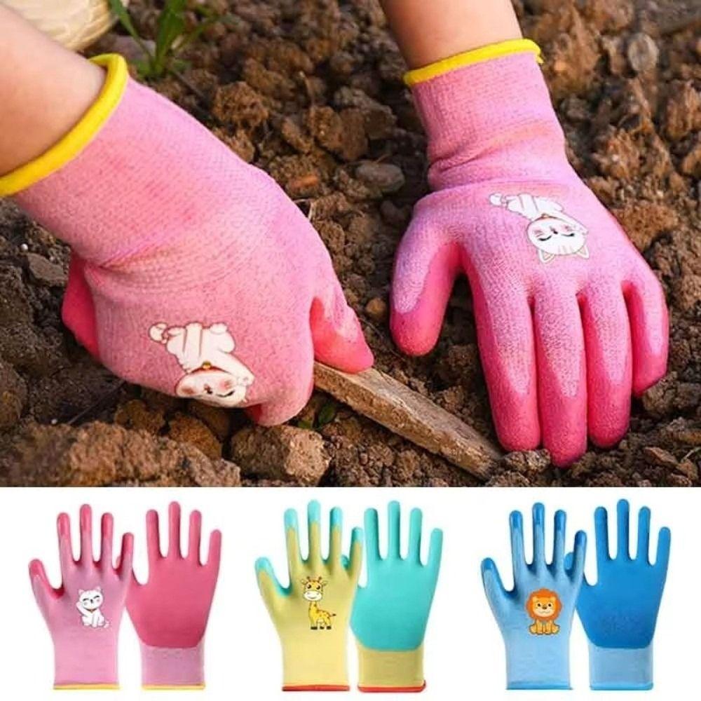 Waterproof Kids Work Gloves Non-Slip Gardening Protective Gloves Garden Work Gloves Garden Work