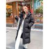 Womens Extra Long Down Coat 2026 Winter Oversized Hooded Puffer Jacket 90% Duck Warm Loose Fit