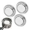 3pcs Stainless Steel Coffee Filter 51mm Pressurized Filter Basket Reusable Coffee Powder Filter Bowl