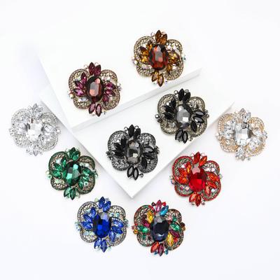Broșe Flori cu Strassuri de Lux pentru Femei Unisex Pietre Prețioase Cristale Ace Petrecere Banchet Rucsac Cadouri Accesorii Bijuterii