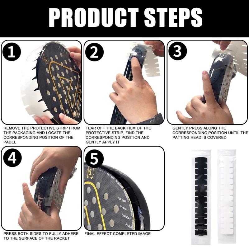 Racquet Head Edge Guard Beaches Tennis Rackets Paddles Head Protections Tape Sticker Tennis Rackets Head Protector