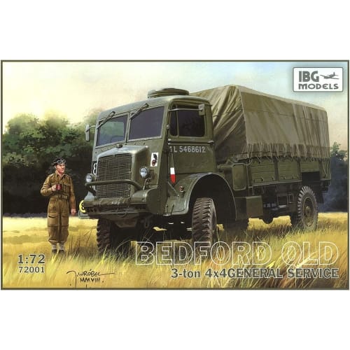 IBG 1/72 British Army Bedford QLD 3-Ton Truck 4x4 Cargo Type Plastic Model Kit PB72001