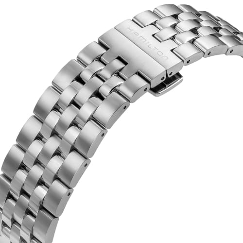 Hamilton American Classic Spirit of Liberty Watch, Gray Dial, Stainless Steel, Sapphire Crystal, Automatic, 5 ATM Water Resistance, 41mm, Swiss Made,