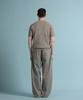 PANICALE Beige Waffle Short Sleeve Polo Knit