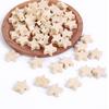 90Pcs  Wood Craft Beads with Hole Heart Star Round Wooden Beads for Jewelry Making Home Decorations Handmade Craft