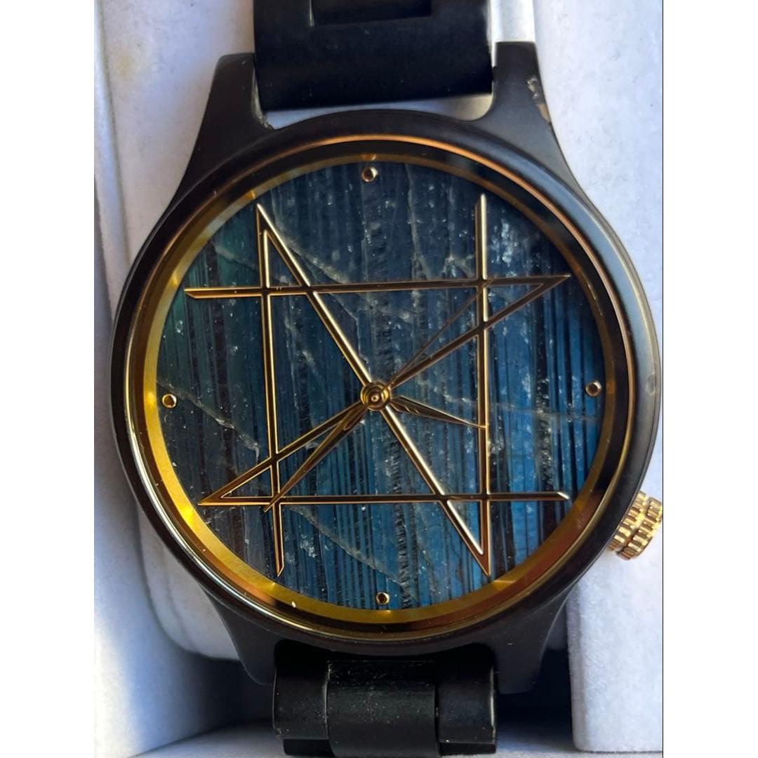 Used NOZ Watch Labradorite 42mm Quartz Watch