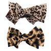 Leopard Print Hair Claw Clip For Thick Thin Hair Elegant Bowknot Design Strong Hold Barrettes Party Ponytail Holder