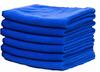 Car Wash Microfiber for Water Stain and Oil Set of 6 30cm X Towels, Cloths, Absorbent, Wiping, Removal, Removal, (Blue, 30cm)