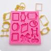 Big Square Frame Silicone Mold Fondant Cake Decorating Tool Sugarcraft Chocolate Gumpaste Mold Baking Tools