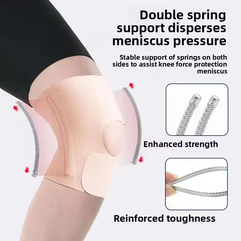 1Pcs Knee Brace With Side Stabilizer, Compression Knee Sleeve For Men Women, Knee Support Brace For Knee-Pain Relief