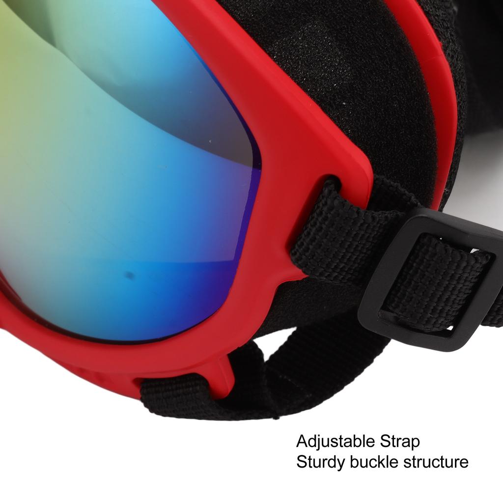 Dog Goggles Windproof Ultraviolet Proof Dustproof Strap Dog Sunglasses for Large Breed