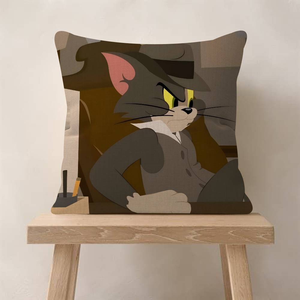 T-Tom And Jerry Personalized Cushion Cover Decorative Pillow Sofa Home Decor Case Pillow Cases