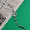 Ladies Diamond Clover Watch Set 5-Piece Fashion Quartz Watch Bracelet Accessories Popular Gift Box