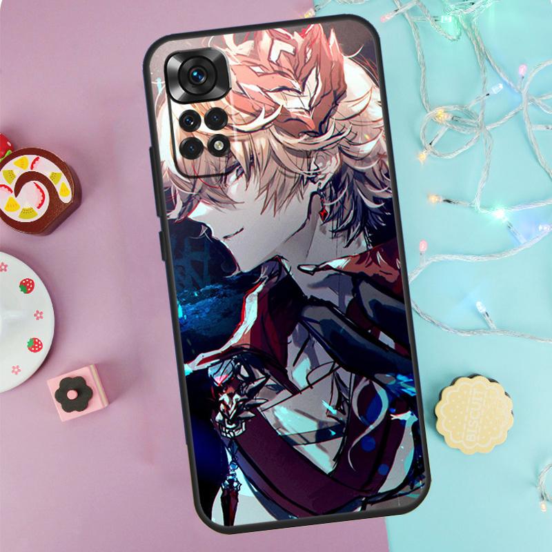 Genshin Impact Tartaglia Case For Xiaomi Redmi Note 9 10 11 12 13 14 Pro 9S 10S 11S 12S Redmi 14C 10C 12C 13C Cover