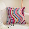 Luxury Brand Pattern Stripes Art Cushion Cover Living Room Headboard Bedroom Office Cushion Cushion Sofa Nap Time Pillow Case