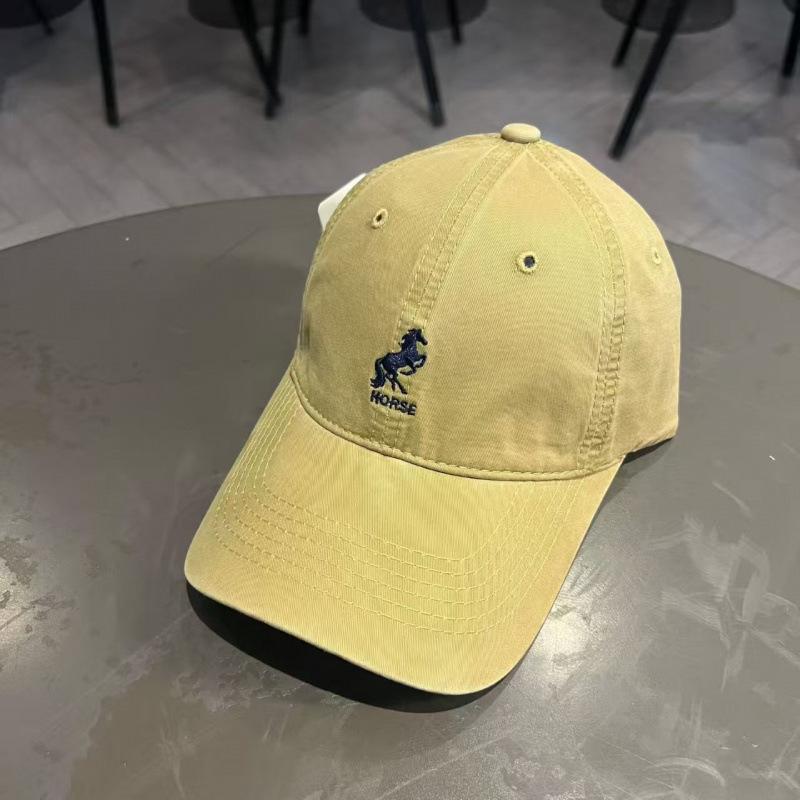 New simple pony letter embroidery baseball cap soft top cap men's and women's casual sunshade sunscreen cap tide