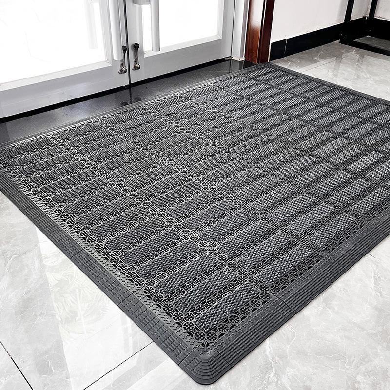 Commercial Anti-slip Waterproof Outdoor Entrance Mat: Business Dust Removal Carpet 1 Square Meter серый