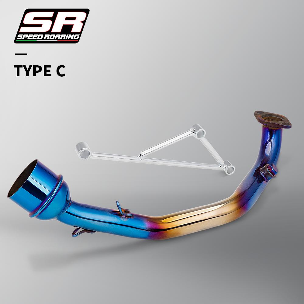 GY6 Oxygen Senso, Modified Connector Section Muffler, Motorcycle Exhaust Pipe, 125cc, 150cc, Middle Tube for GY6 Scooter