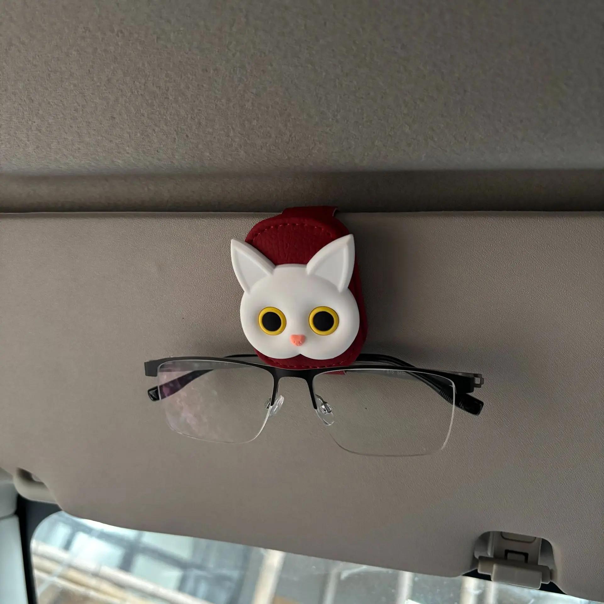 

1PC Car Sun Visor Organizer - Multi-Functional Eyeglass/Sunglasses & Card Holder, Hanging Design for Car Interior