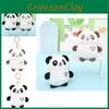 Cute Panda Plush Keychain Cozy Snow Mink Fur Stuffed Toy Bag Accessory