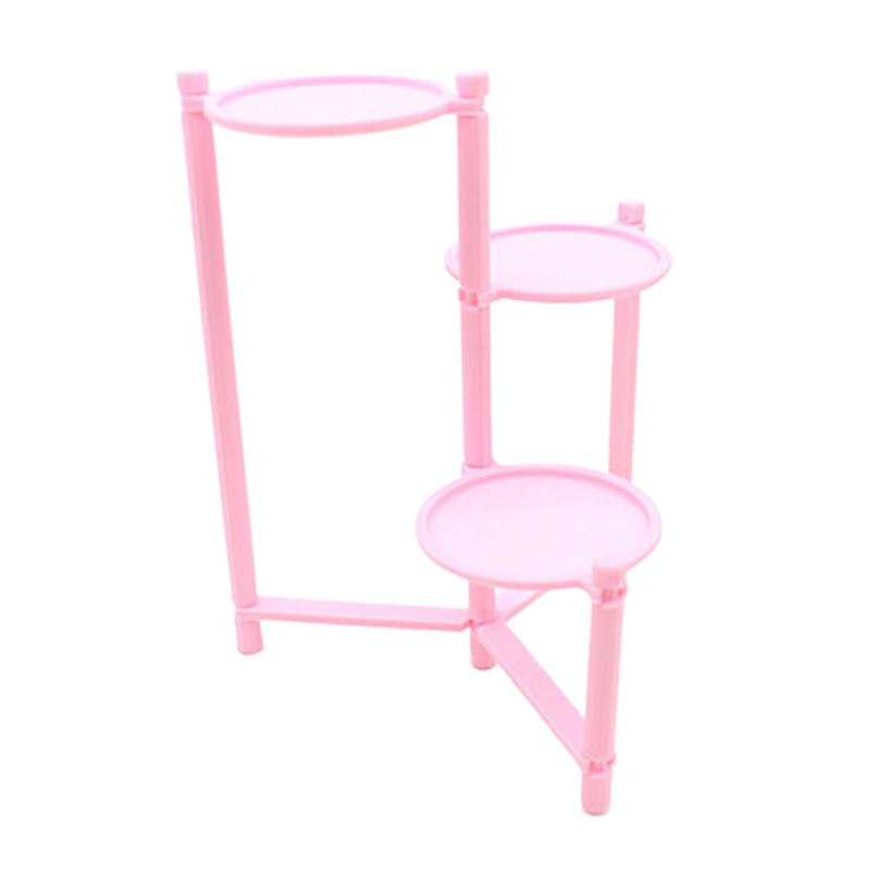 1/12 Dollhouse Mini Succulent Plant Storage Rack Display Storage Shelf Modern Style Doll House Furniture Ornaments Toys