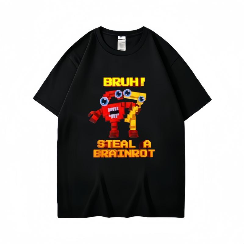 2026 European Style BRUH | Unisex Summer Kids  Cotton T-shirt (180g) 160 cm